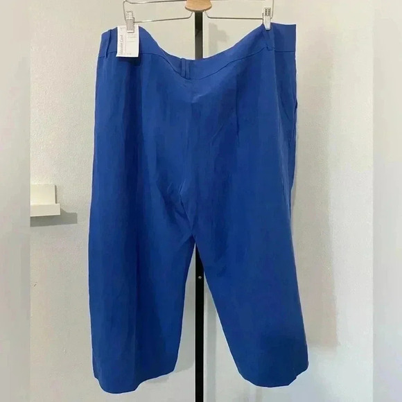 Coldwater Creek Linen Silk Wide Leg Crop Pants New Plus Size - Picture 13 of 13